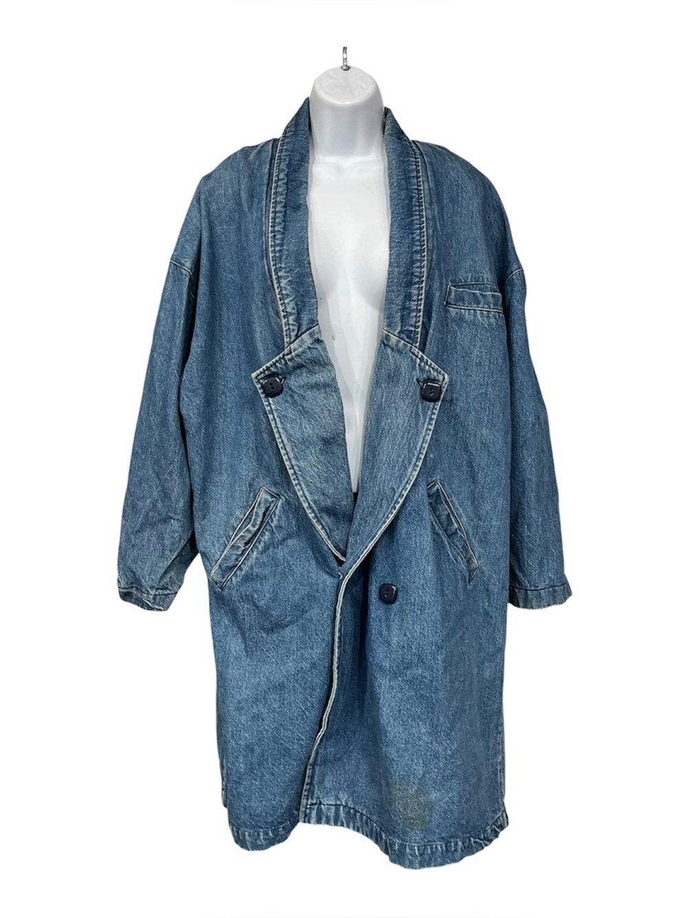 Vintage Learsi long-line denim jacket 26” p2p